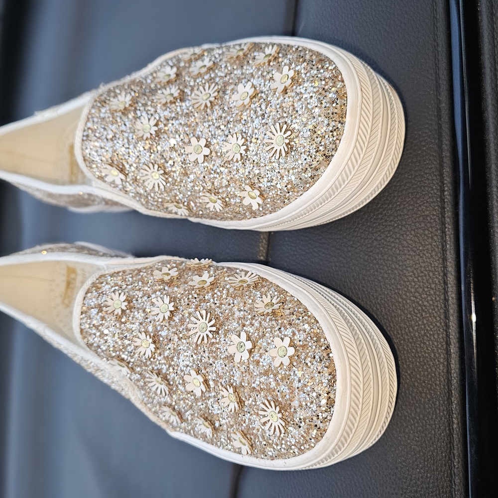 Women's Glitter Slip-On Sneakers